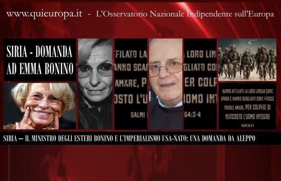 Emma Bonino e L'Imperialismo USA-NATO in Siria - Ora Pro Siria