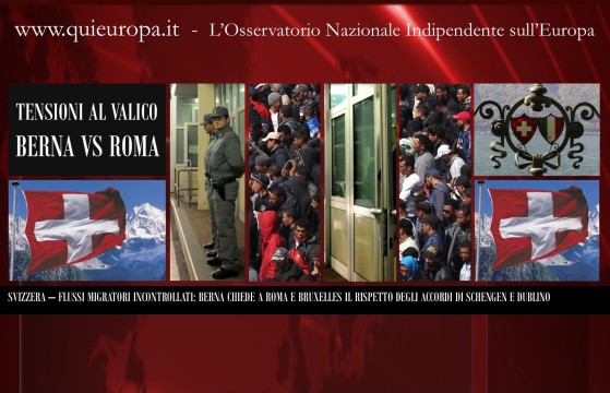 Super Immigrazione - La Svizzera chiede il Rispetto degli Accordi di Schengen e Dublino