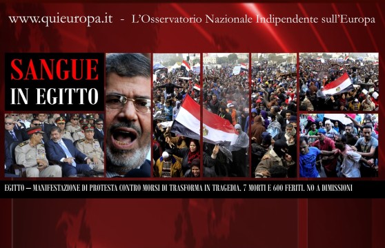Egitto - Morsi, No a Dimissioni. 7 Morti e 600 feriti