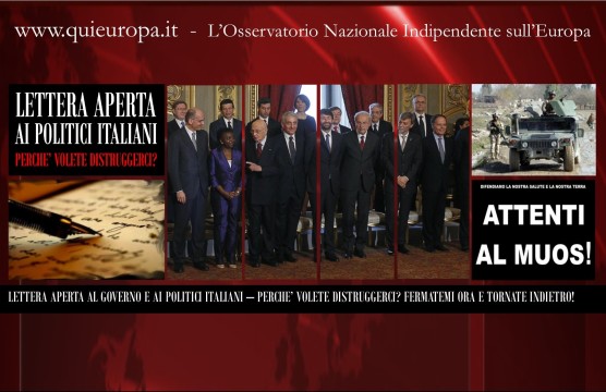Lettera Aperta al Governo