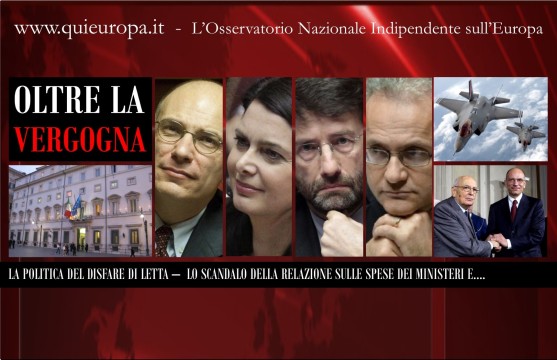 Lo Scandalo delle Spese dei Ministeri - Governo Letta