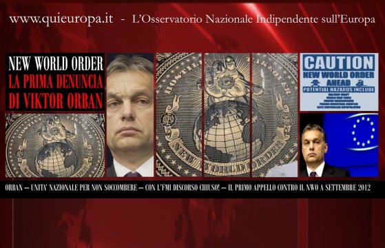 Viktor Orban - appello all'unità nazionale - NWO