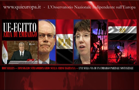 Ue - Egitto - Embargo Sostanziale - Consiglio Straordinario