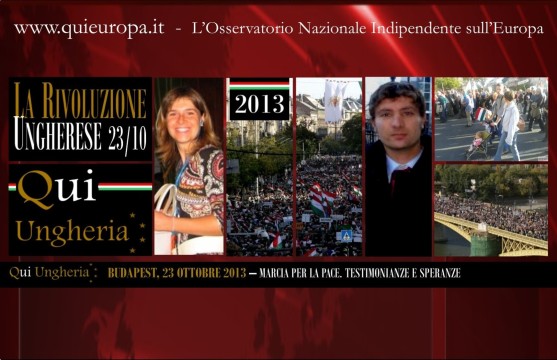 QUI UNGHERIA - 23 ottobre 2013 - Edina Karossy, Sergio Basile