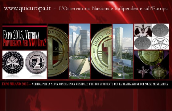 New World Order Coin - Moneta Unica Mondiale - Expo Milano 2015