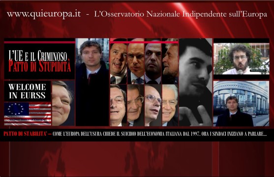 Patto di Stabilità Ue - Patto di Stupidità - Sindaco di Cerveteri