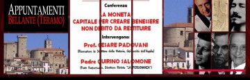 Convegno - Bellante - Teramo - La Moneta e il Debito