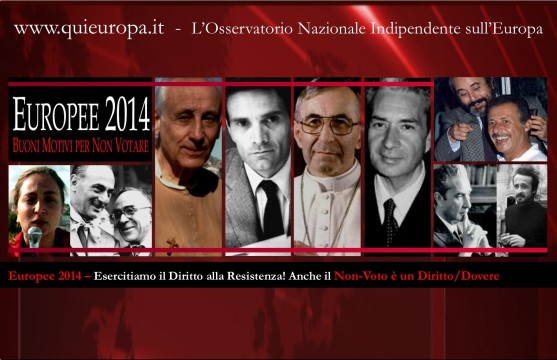  Elezioni europee 2014 - Dossetti e il diritto alla Resistenza - Io non voto