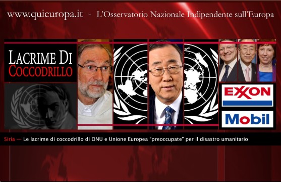 Onu e Unione Europea - Siria - Exxon-Mobil