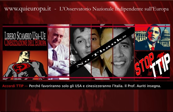 TTIP - Cinesizzazione dell'Italia e dell'Europa - Auriti