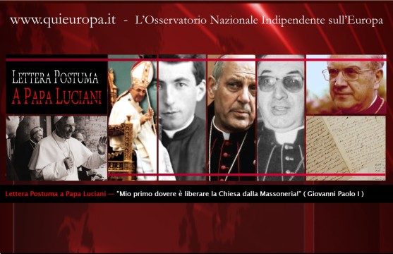 Papa Luciani - contro Massoneria