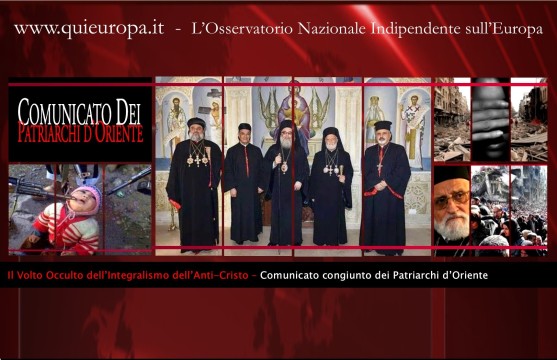 Volto occulto dell'integralismo islamico - takfiri wahhabiti - Patriarchi d'Oriente