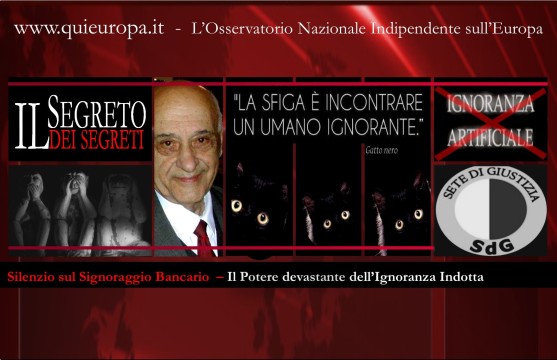 Silenzio sul signoraggio bancario