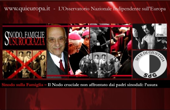 sinodo - famiglia - usura