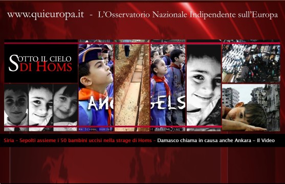 strage di homs - bambini sepolti assieme