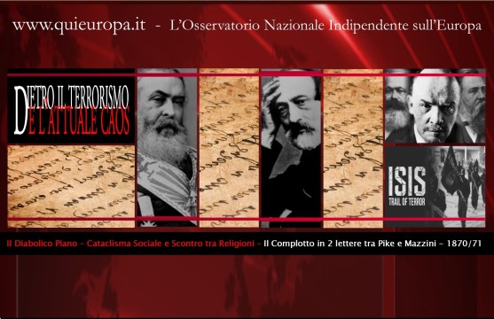 Complotto - Pike Mazzini - Scontro tra Religioni - Terza Guerra Mondiale