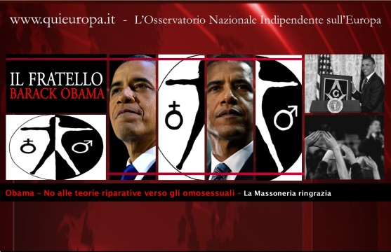 Obama - Omosessuali - Massoneria