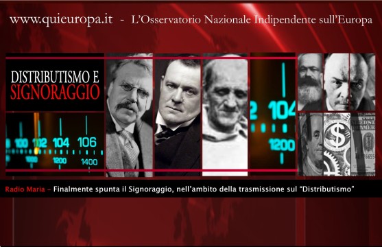 SIGNORAGGIO E DISTRIBUTISMO