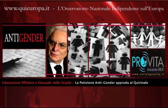 petizione gender - provita onlus