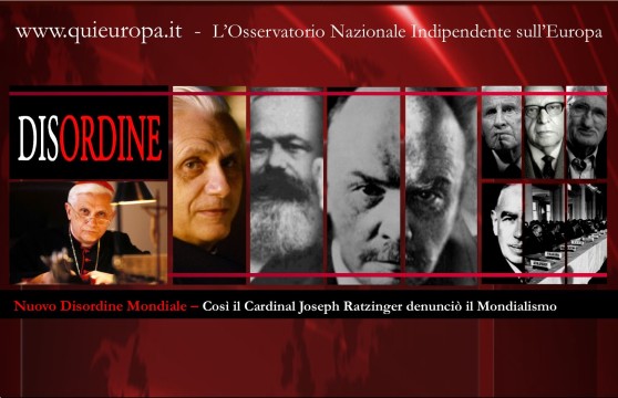 Nuovo Disordine Mondiale - Ratzinger