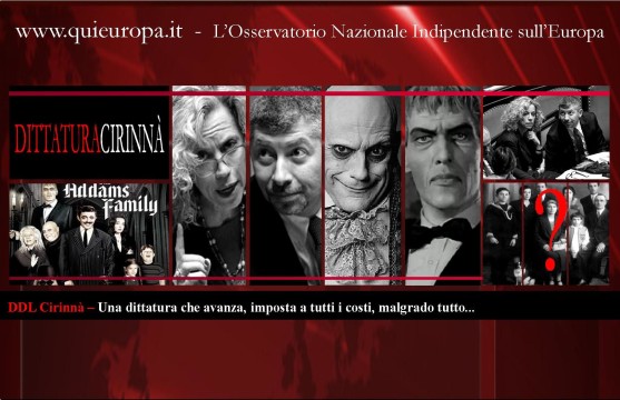 dittatura cirinnà - addams family