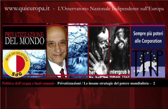 Politica dell’acqua e beni comuni – Privatizzazioni