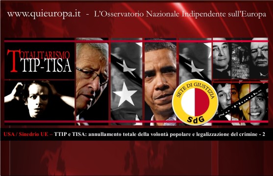 TTIP e TISA - annullamento totale della volontà popolare