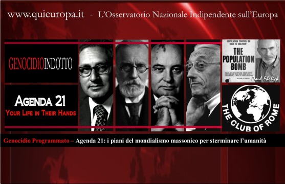 agenda 21 - mondialismo massonico