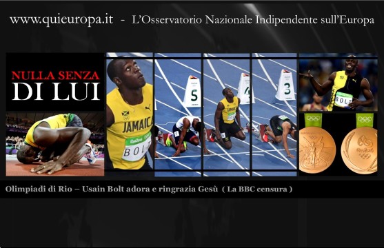 Usain Bolt ringrazia Gesù